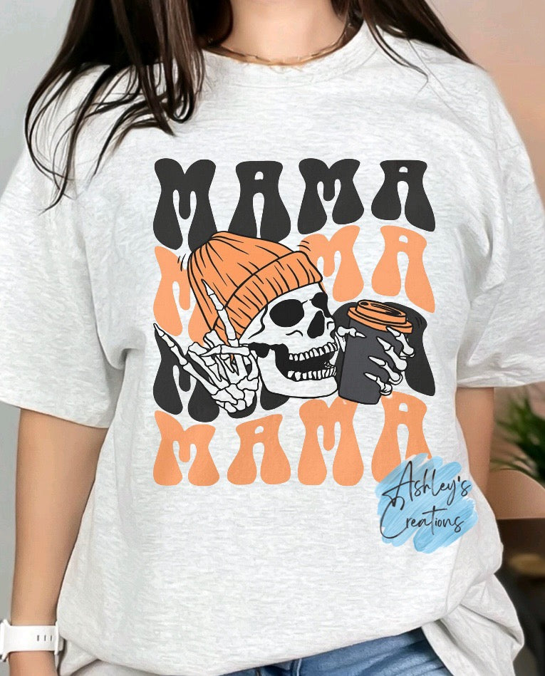 Mama Skellie Coffee Shirt