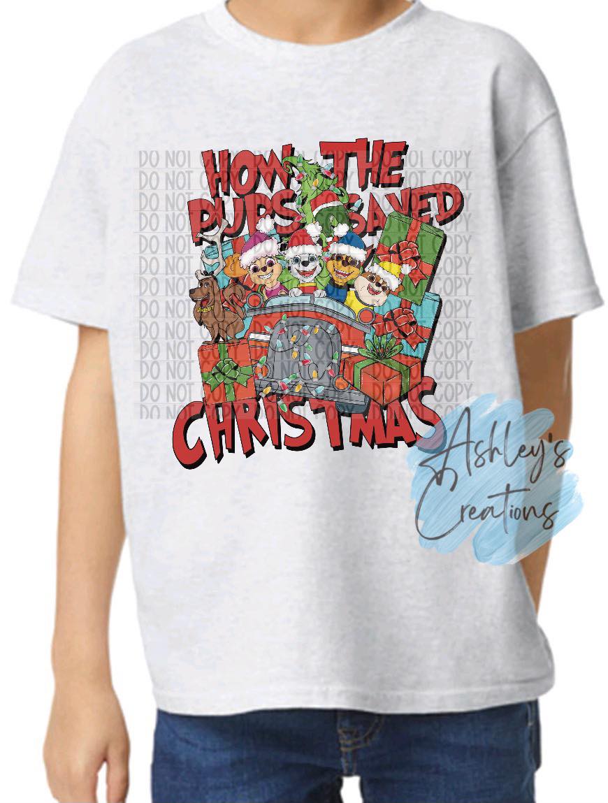 HOW THE PUPS SAVED CHRISTMAS PAW PATROL SHIRT