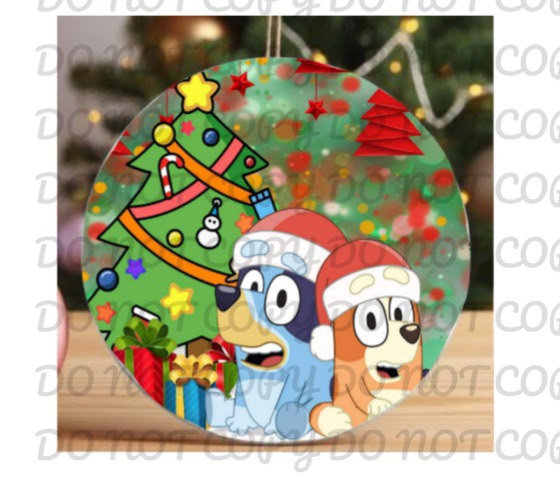 BLUEY & BINGO CHRISTMAS ORNAMENT