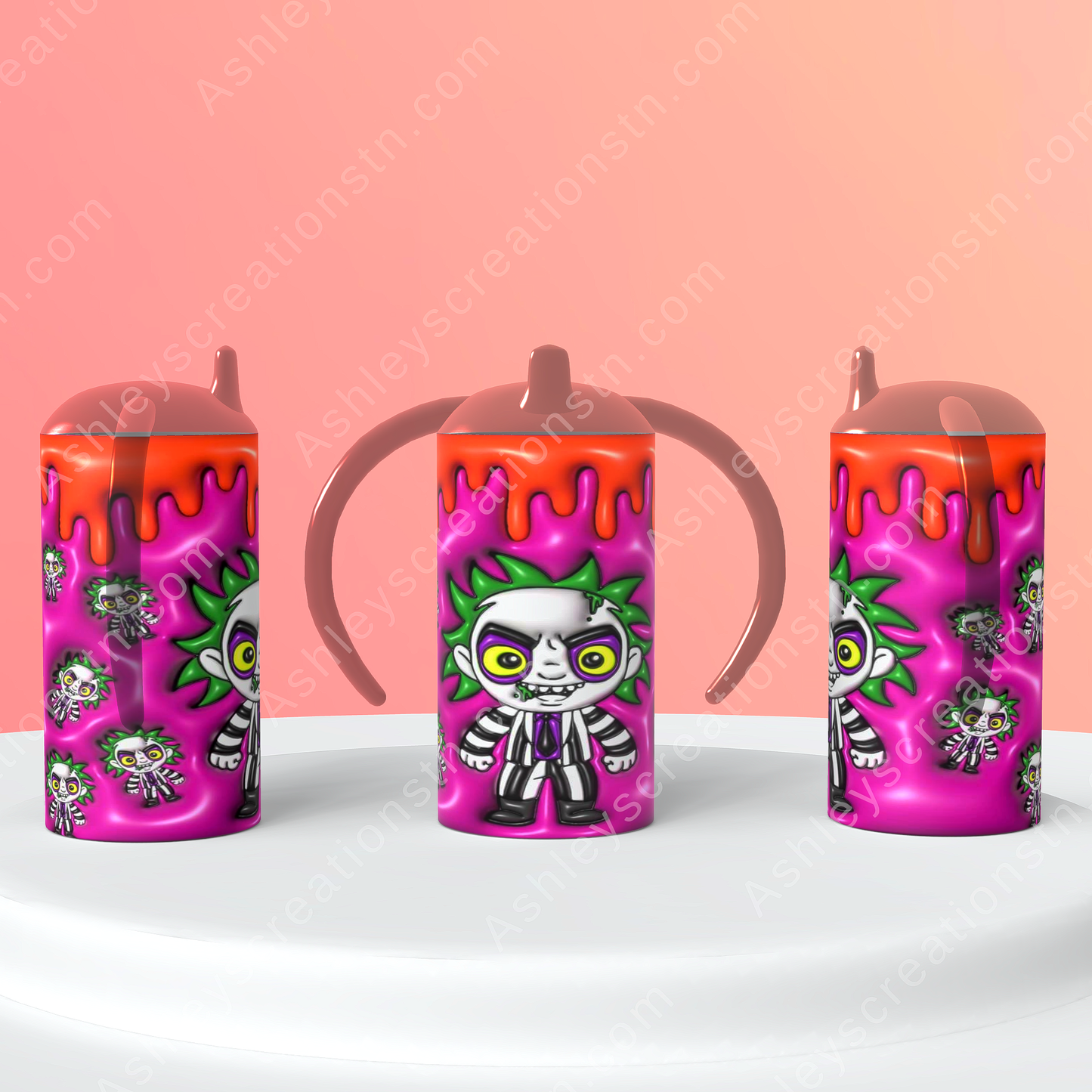 Beetlejuice Puffy Tumbler