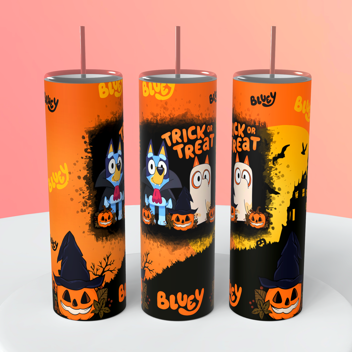 Bluey Halloween Tumbler