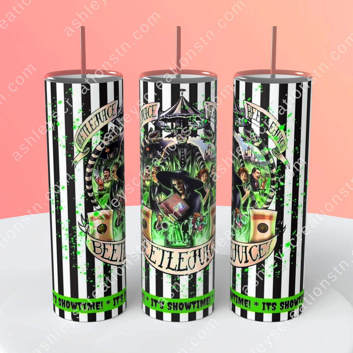 BEETLEJUICE stripped Tumbler