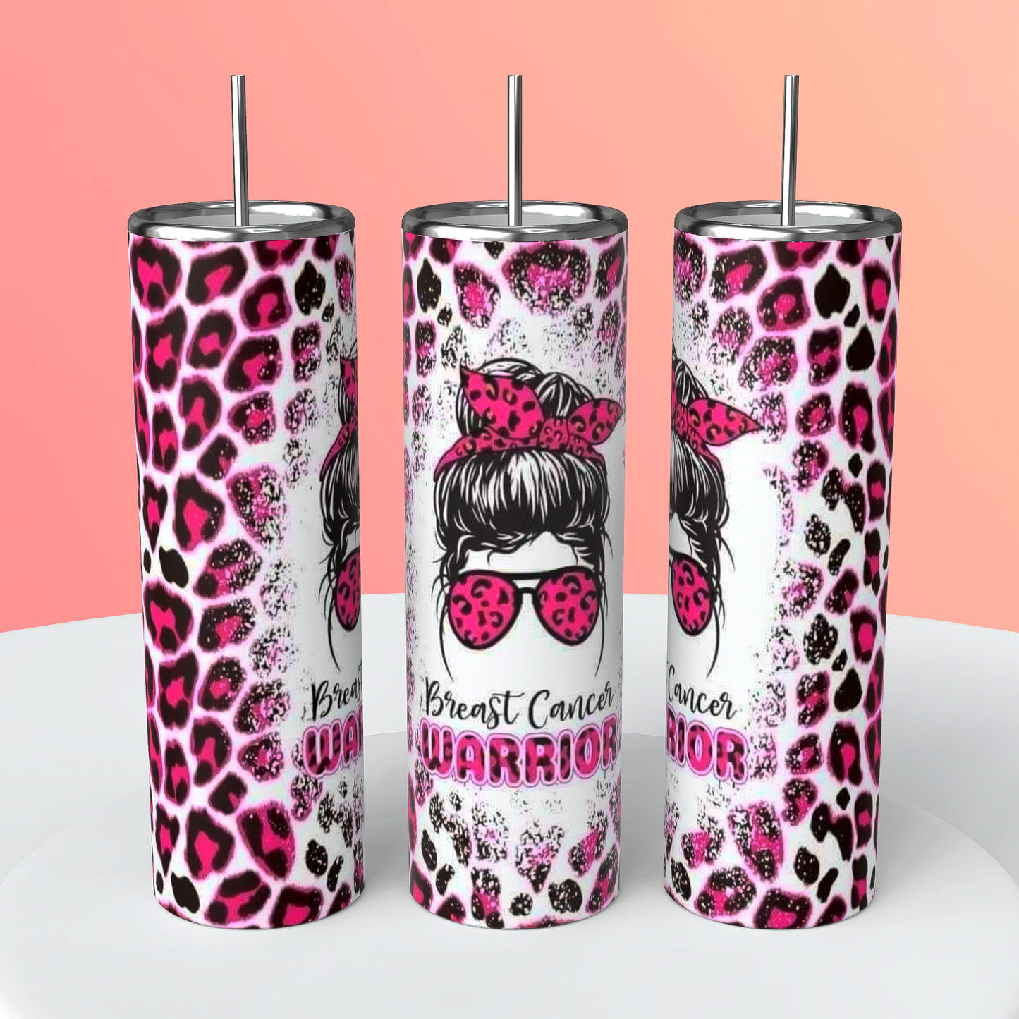 Breast Cancer Warrior Tumbler