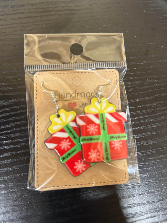 Christmas Present Earrings