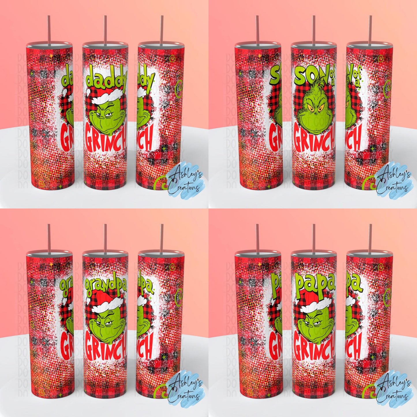 GRINCH TUMBLERS