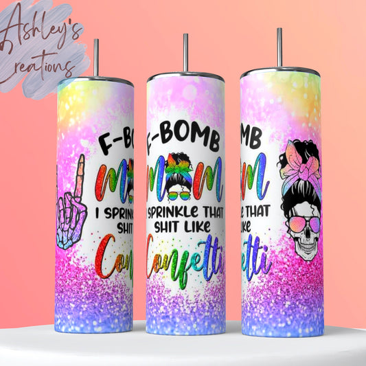 F Bomb Mom Tumbler