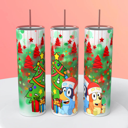 BLUEY CHRISTMAS TUMBLER