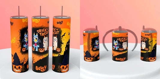 Bluey Halloween Tumbler