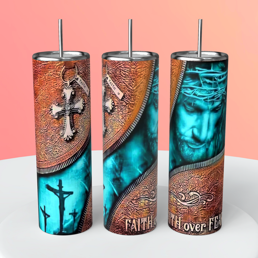Faith over Fear Tumbler